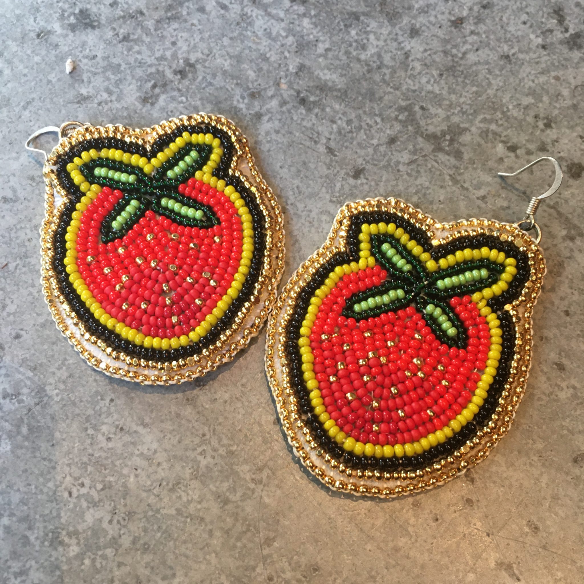 Strawberry Earrings – Arielle Strong Wagner